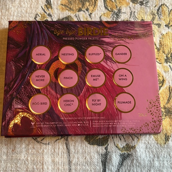 Colourpop Bye Bye Birdie Palette - Swatched - Picture 4 of 6